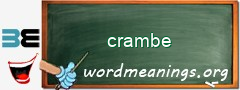 WordMeaning blackboard for crambe